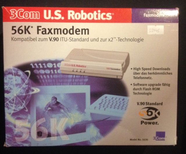 U.S. Robotics 56k Message Modem V.90 - Voice/Faxmodem extern mit Faxspeicher