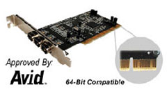 Pyro PCI FireWire-Karte (64Bit - Avid zertifiziert)