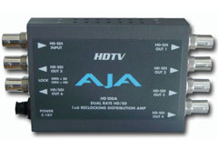 HD/SD (dual-rate) Re-clocking 1x6 Serial Digital DA