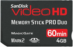 Ultra II MSPD Video HD Card 4 GB (Memory Stick)
