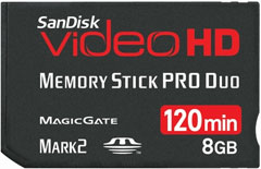 Ultra II MSPD Video HD Card 8 GB (Memory Stick)