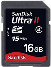 SD Ultra II 16GB 15MB/s